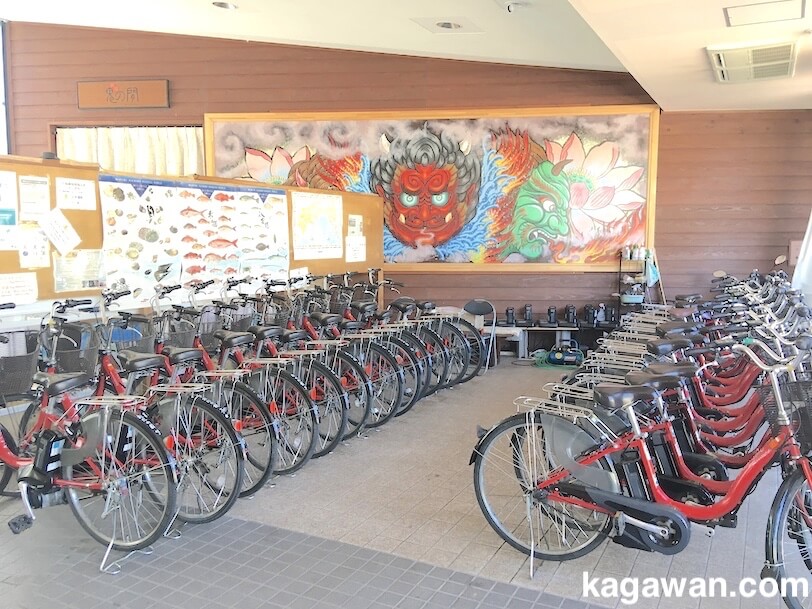 女木島の電動自転車