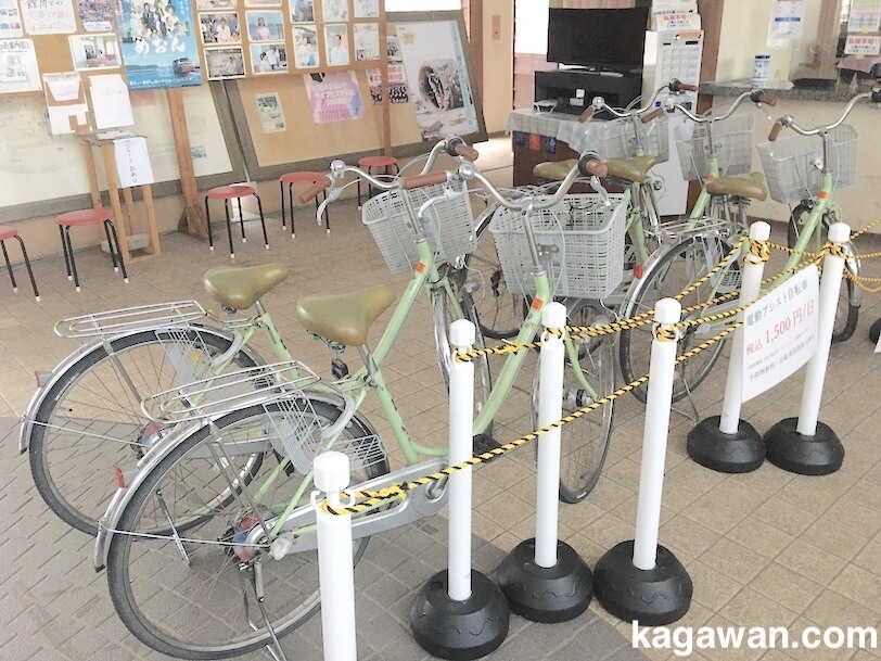 女木島のレンタル自転車